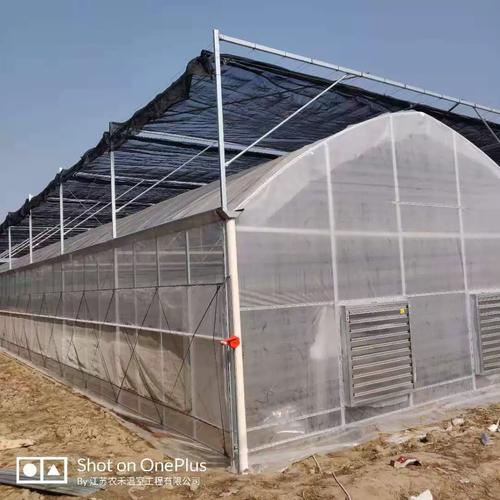 厂家定制8432外遮阳塑料薄膜连栋温室大棚——花卉育苗风机湿帘系统专业解决方案